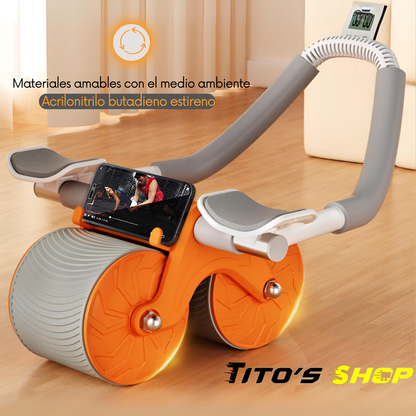 🏋️WHEEL MASTER Rueda Abdominal con Rebote Automático💪